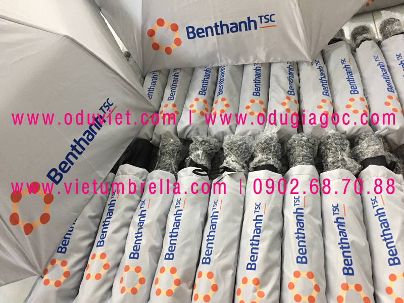xưởng sản xuất ô dù cầm tay in logo quảng cáo